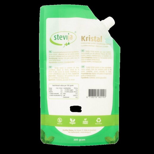 SteviJa Stevia Cristal en sachet 300 g