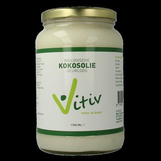 Vitiv Vitiv Kokosolie geurloos bio 1700 Milliliter