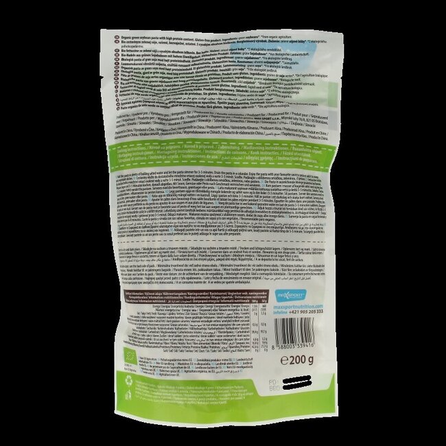 Max Sport Pâtes protéinées fettuccine de soja vert bio 200 g
