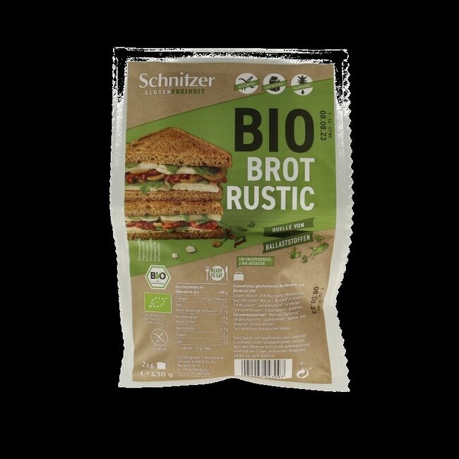 Bread'n toast dark glutenvrij bio 430 Gram