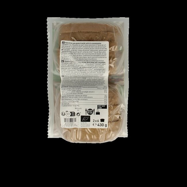 Schnitzer Bread'n toast dark bio sans gluten 430 g