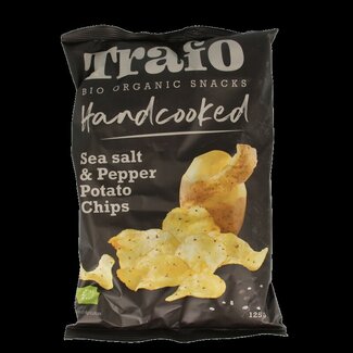 Trafo Trafo Chips handcooked zeezout & peper bio 125 Gram