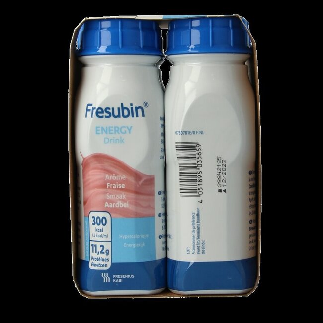Fresubin Energy Drink fraise 200 ml lot de 4