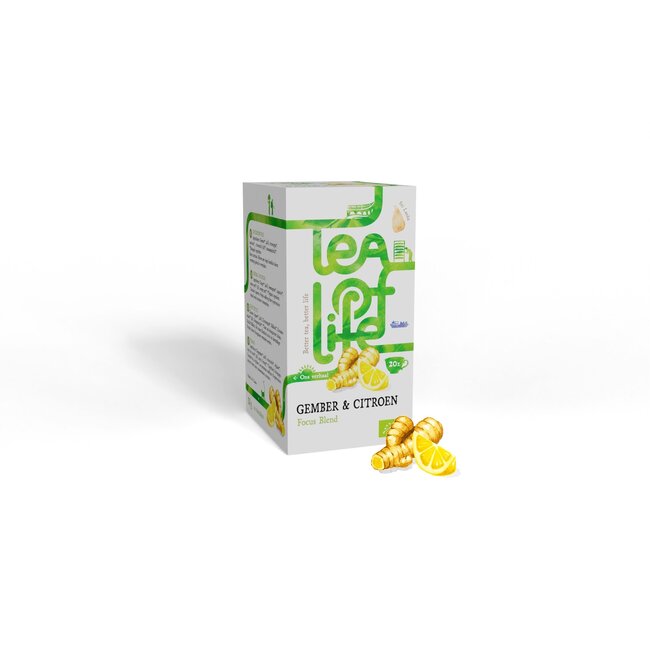 Tea of Life Focus blend gember & citroen bio 20 Zakjes