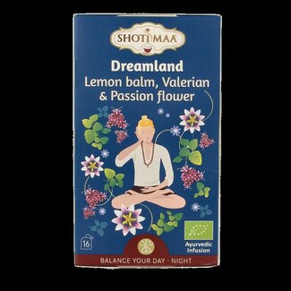 Shoti Maa Shoti Maa Dreamland lemon balm, valerian & pass flower bio 16 Zakjes