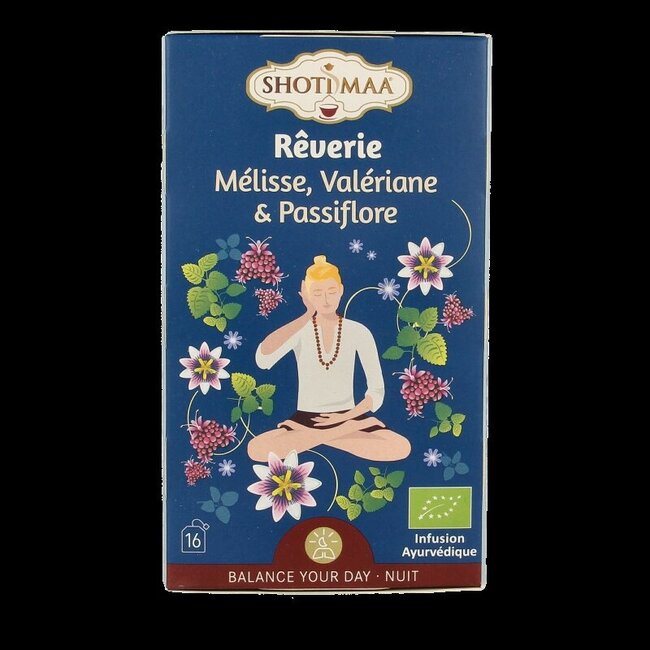 Shoti Maa Dreamland lemon balm, valerian & pass flower bio 16 Zakjes