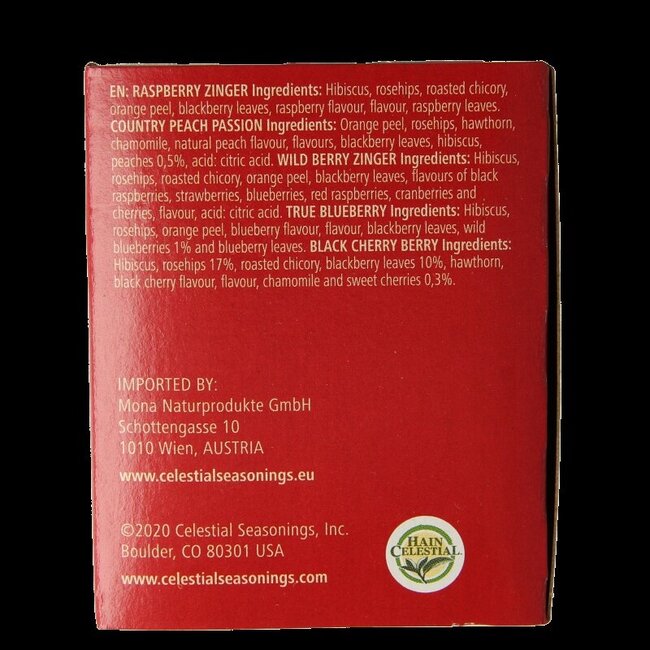 Celestial Season Fruit sampler south tea 18 Zakjes