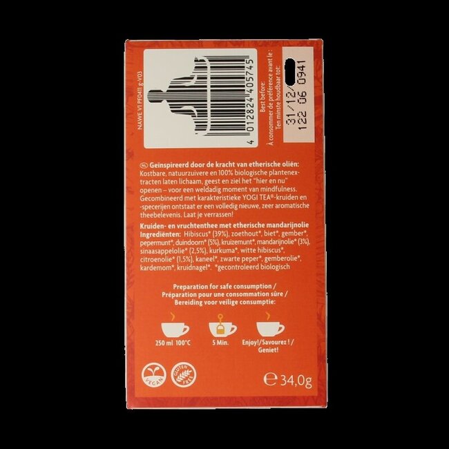 Yogi Tea For the sence natural wellness bio 17 Zakjes