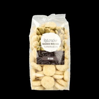 MijnNatuurwinkel MijnNatuurwinkel Galettes de riz rondes aux herbes du jardin 100 g