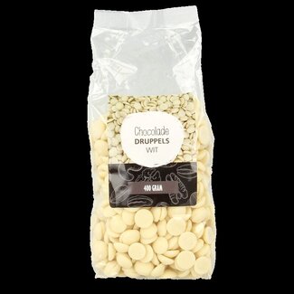 MijnNatuurwinkel MijnNatuurwinkel Chocolade druppels wit 400 Gram