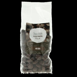 MijnNatuurwinkel MijnNatuurwinkel Chocolade rozijnen puur 400 Gram