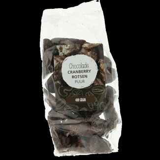 MijnNatuurwinkel Rochers aux canneberges chocolat noir MijnNatuurwinkel 400 g