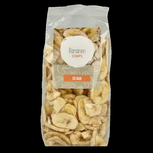 MijnNatuurwinkel Gedroogde banaan zonder suiker 250 Gram