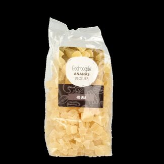 MijnNatuurwinkel MijnNatuurwinkel Ananas blokjes 400 Gram