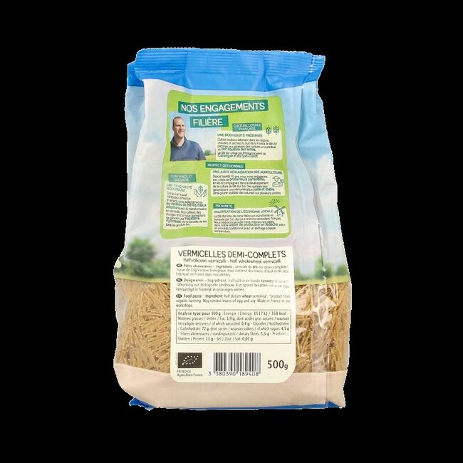 Primeal Vermicelli halfvolkoren bio 500 Gram