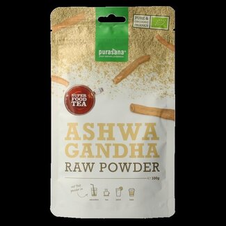 Purasana Purasana Ashwagandha poeder vegan bio 100 Gram