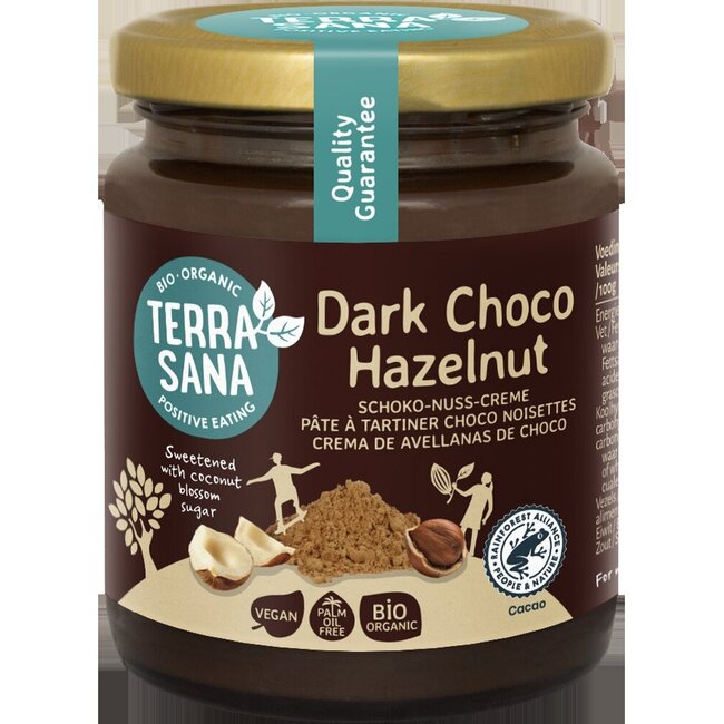 Choco hazelnootpasta puur bio 250 Gram