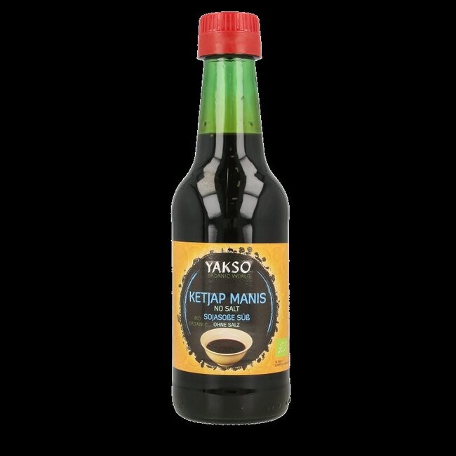 Yakso Ketjap zonder zout bio 250 Milliliter