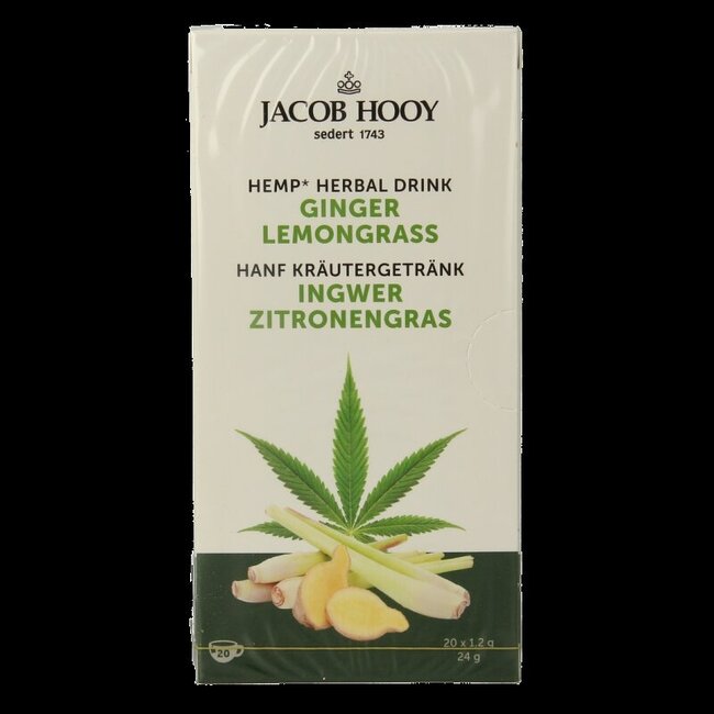 Jacob Hooy Chanvre gingembre citronnelle 12 pièces