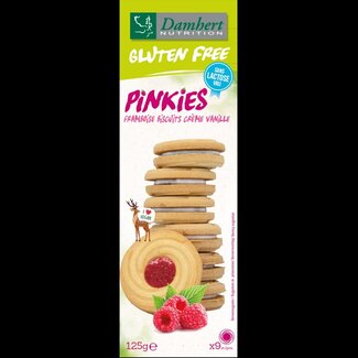 Damhert Pinkies biscuits framboos 125 Gram