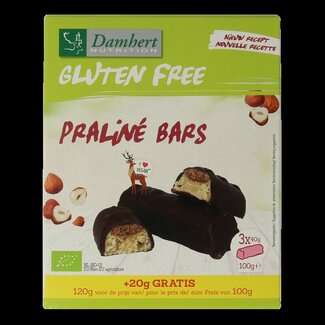 Damhert Damhert Bâtons pralinés sans gluten bio 100 g