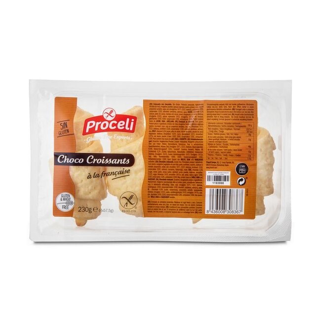 Proceli Croissant choco 4 stuks 230 Gram