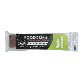 Food2Smile Food2Smile Barre Apple pie sans gluten sans lactose 28 g