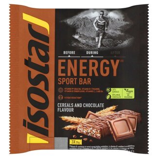 Isostar Isostar Energy sport bar cereals & chocolate 3 pack 105 Gram