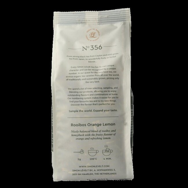 Simon Levelt Rooibos orange citron bio 110 g