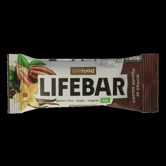 Lifefood Lifefood Lifebar inchoco chocolat vanille cru bio 40 g