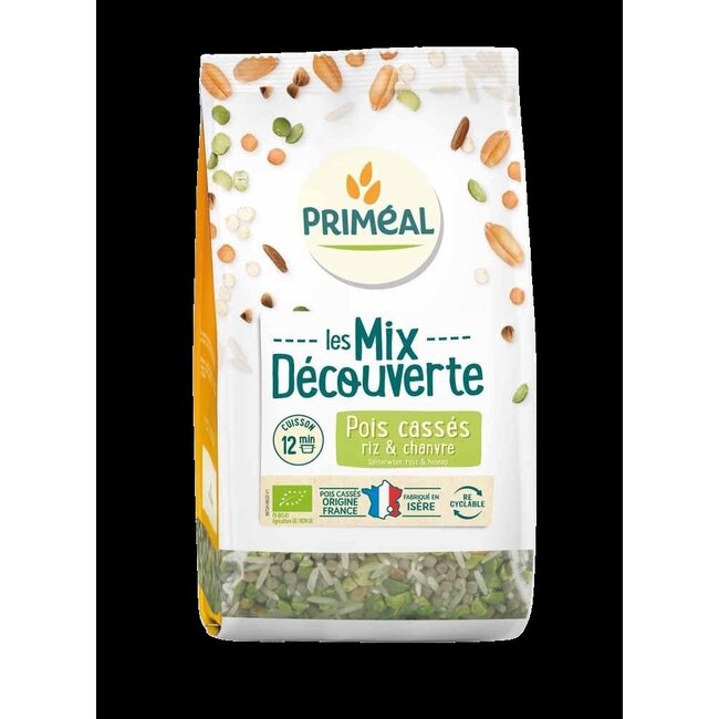 Mix met spliterwten, rijst & hennep bio 300 Gram