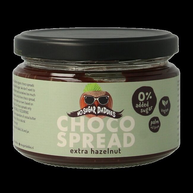 No Sugar Daddies Chocopasta hazelnoot bio 200 Gram