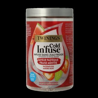 Twinings Twinings Cold infuse watermeloen aardbei munt 10 Zakjes