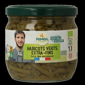 Primeal Primeal Haricots verts sperziebonen extra fijn bio 330 Gram