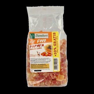 Damhert Damhert Fit food cubes de papaye 250 g