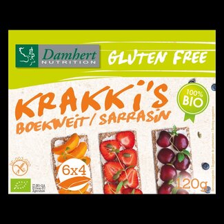 Damhert Damhert Boekweit krakki s glutenvrij bio 100 Gram