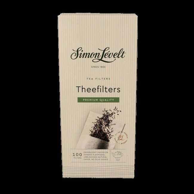 Simon Levelt Theefilter groot papier 100 Stuks