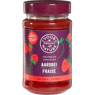 Your Organic Nature Your Organic Nature Fruit beleg aardbei bio 250 Gram