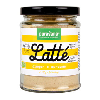 Purasana Purasana Latte gember/curcuma vegan bio 120 Gram