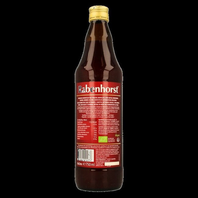 Rabenhorst Jus de légumes bio 750 ml