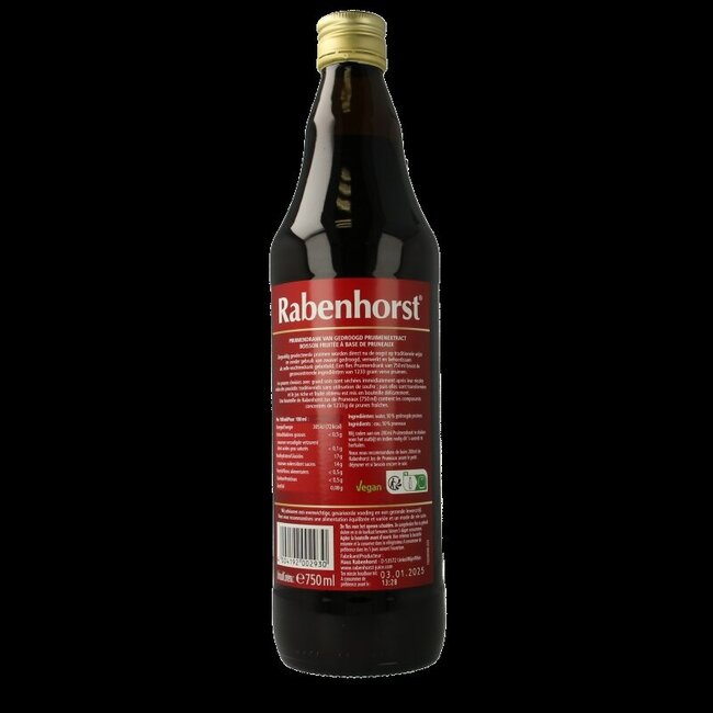 Jus de prune Rabenhorst 750 ml