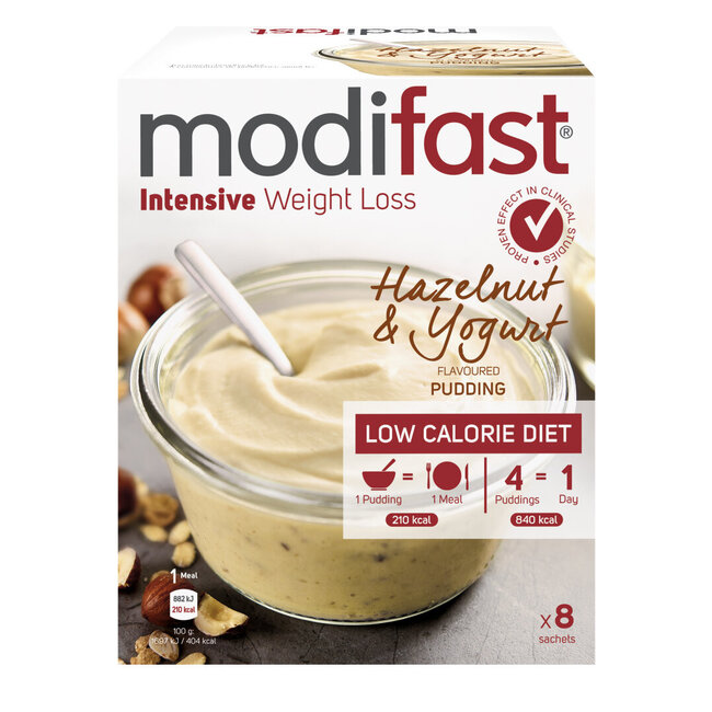 Modifast Intensive pudding yogurt hazelnut 440 Gram