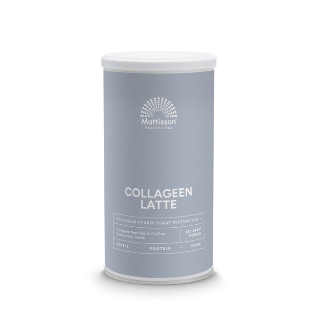 Mattisson Absolute collageen & latte instant coffee drink 180 Gram