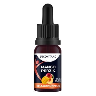 Lucovitaal Lucovitaal Gouttes aromatisées mangue pêche 20 ml
