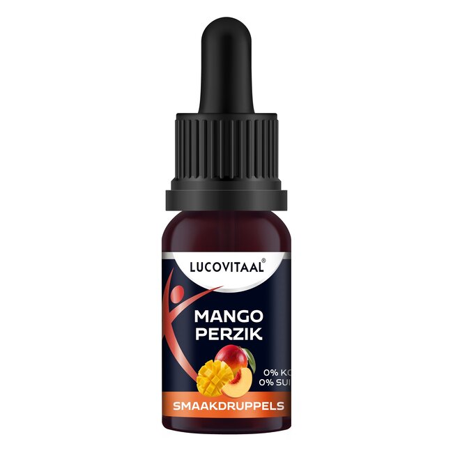 Lucovitaal Smaak druppels mango perzik 20 Milliliter