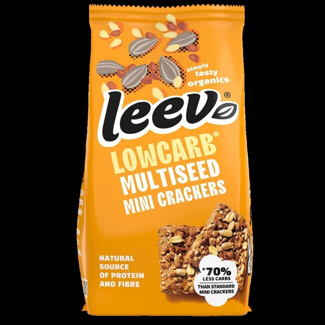 Leev Lowcarb mini crackers multiseeds bio 85 Gram