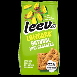 Leev Leev Lowcarb mini crackers naturel bio 85 g