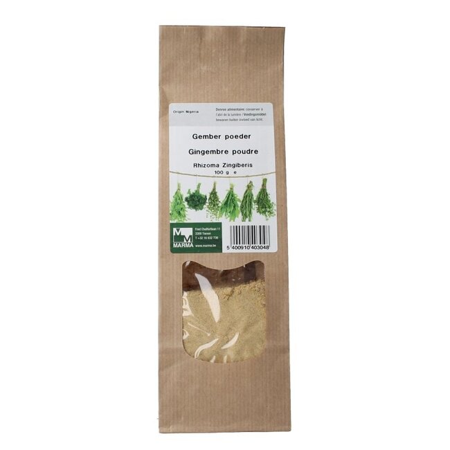 Marma Gember wortelstok poeder 100 Gram