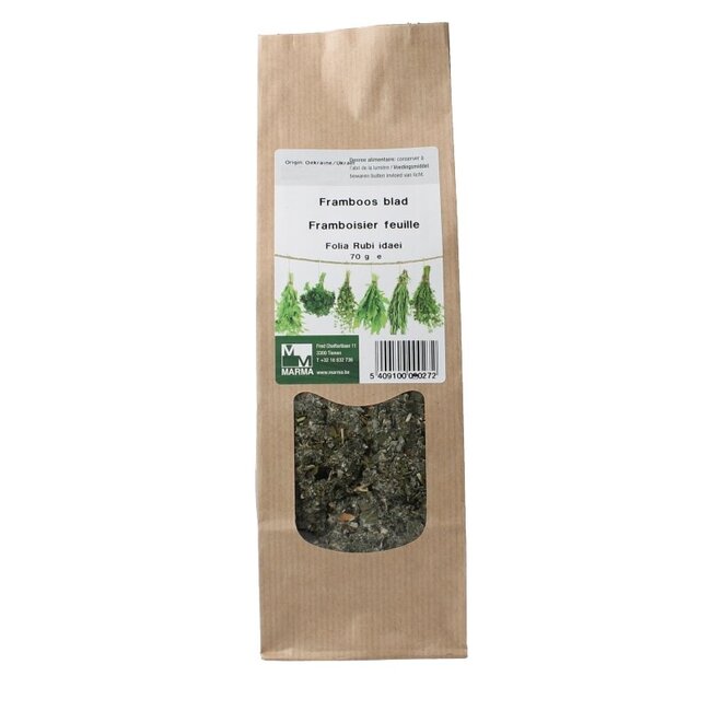 Marma Framboos blad 70 Gram