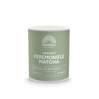 Mattisson Mattisson Poudre de Matcha Cérémonielle Biologique 35 g
